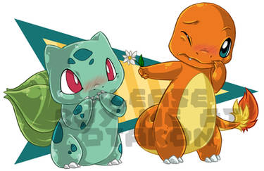 Charmander + Bulbasaur - Blush