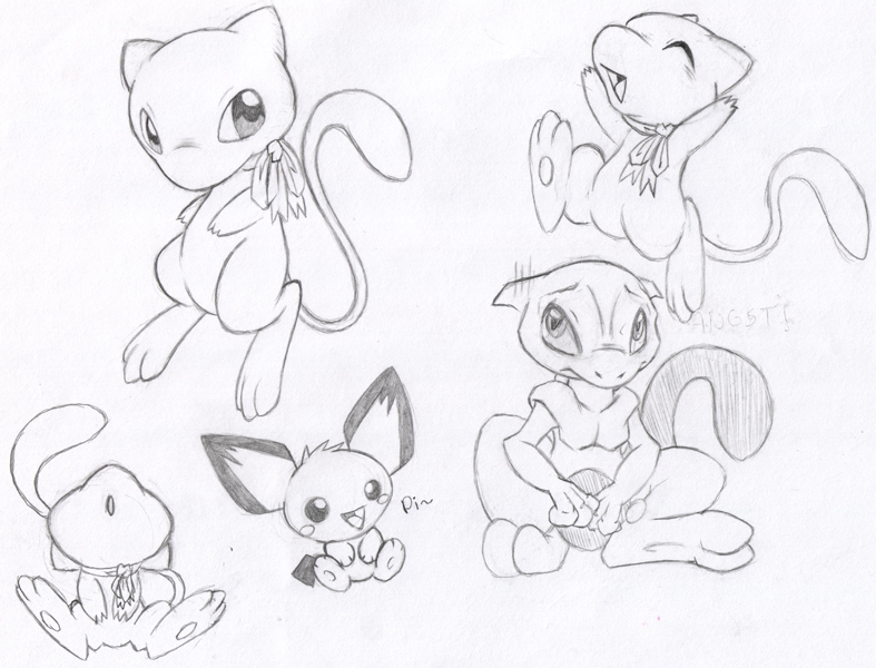 Mew and Mewtwo