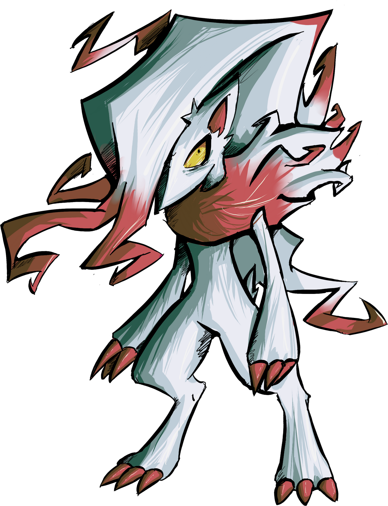 Hisui Zoroark Sketch By ZLampArts On DeviantArt hisui-zoroark-sketch-by-zlamparts-on-deviantart