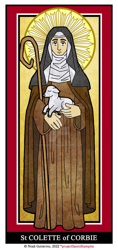St Colette of Corbie by NoahGutz on DeviantArt