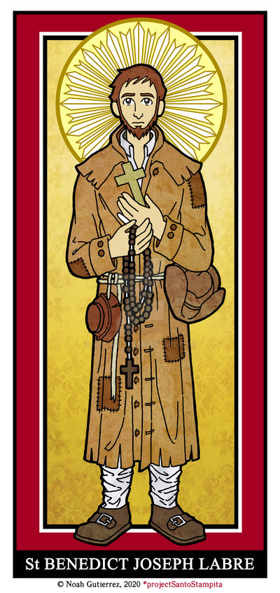 St Benedict Joseph Labre by NoahGutz on DeviantArt