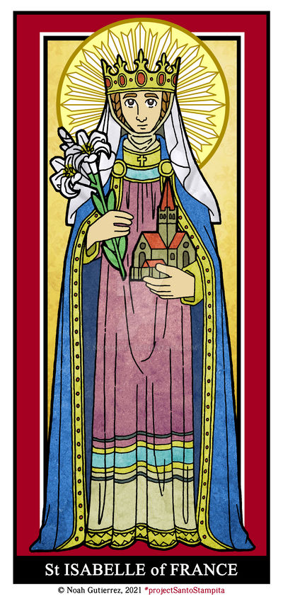 St Isabelle of France by NoahGutz on DeviantArt