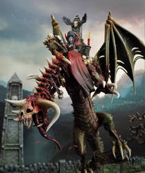 Vampire Queen on Zombie Dragon