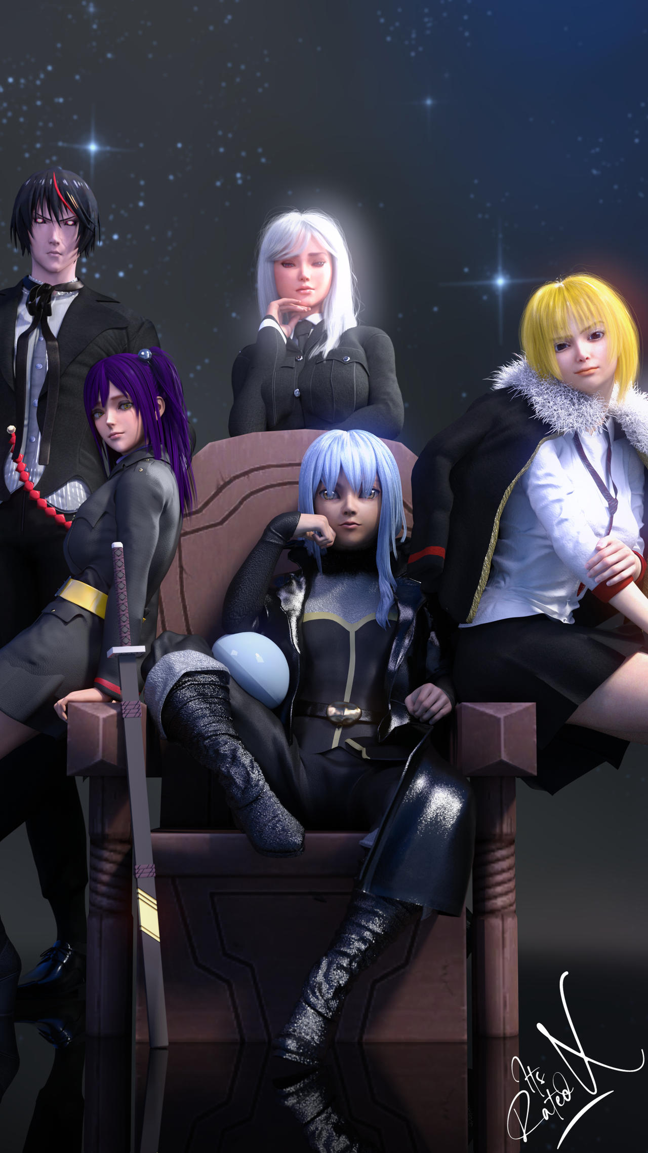 Demon Lord Rimuru And The Black Numbers Fan Art by ItsRatedX on DeviantArt