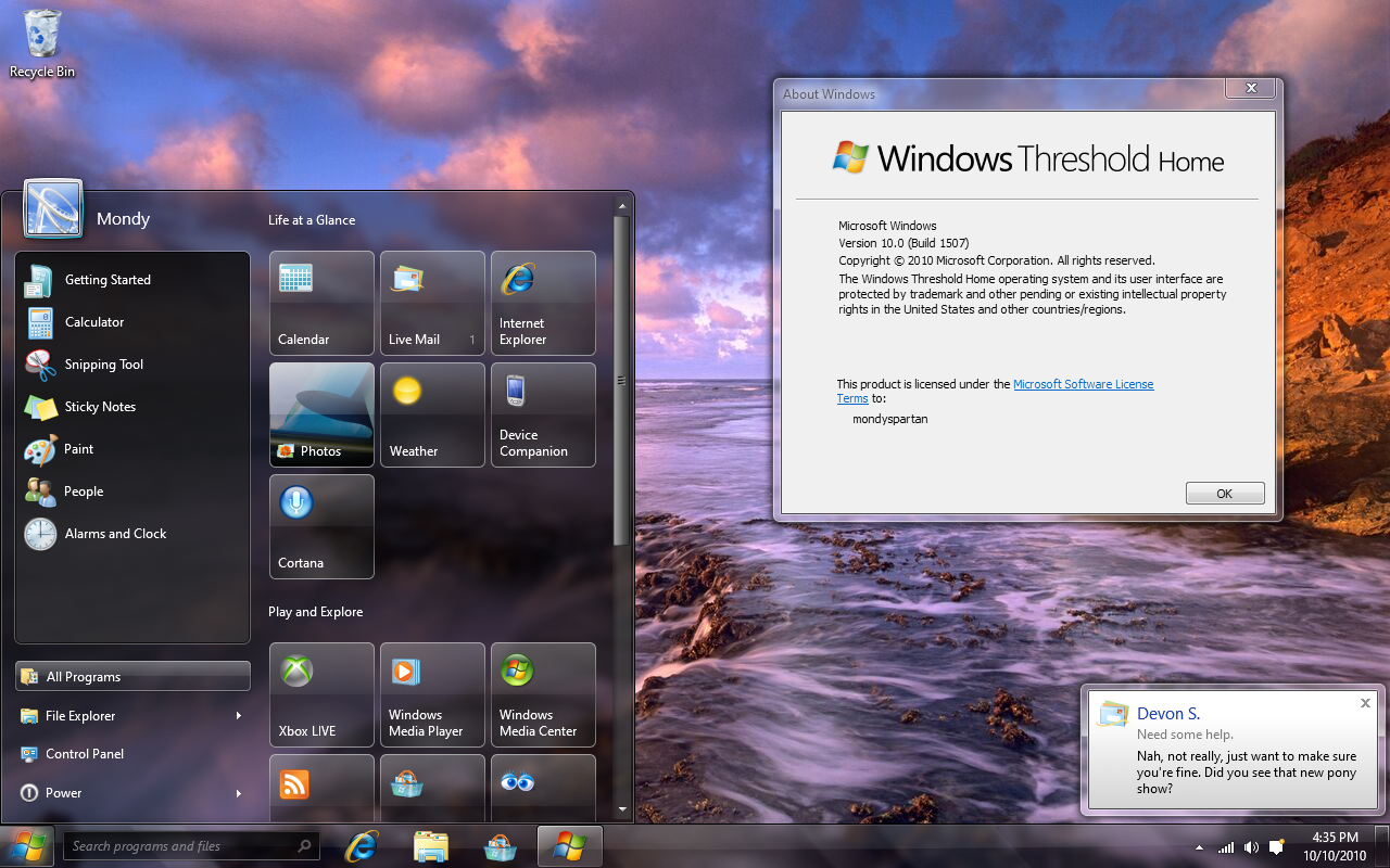 Windows 10 - Year 2010 Edition by MondySpartan on DeviantArt