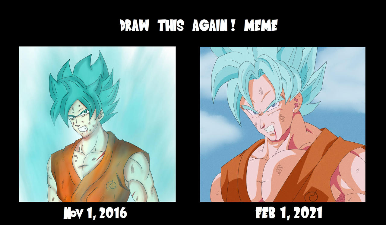 Goku Ssj Blue 16 Vs Goku Ssj Blue 21 By Hinataconsuegra On Deviantart