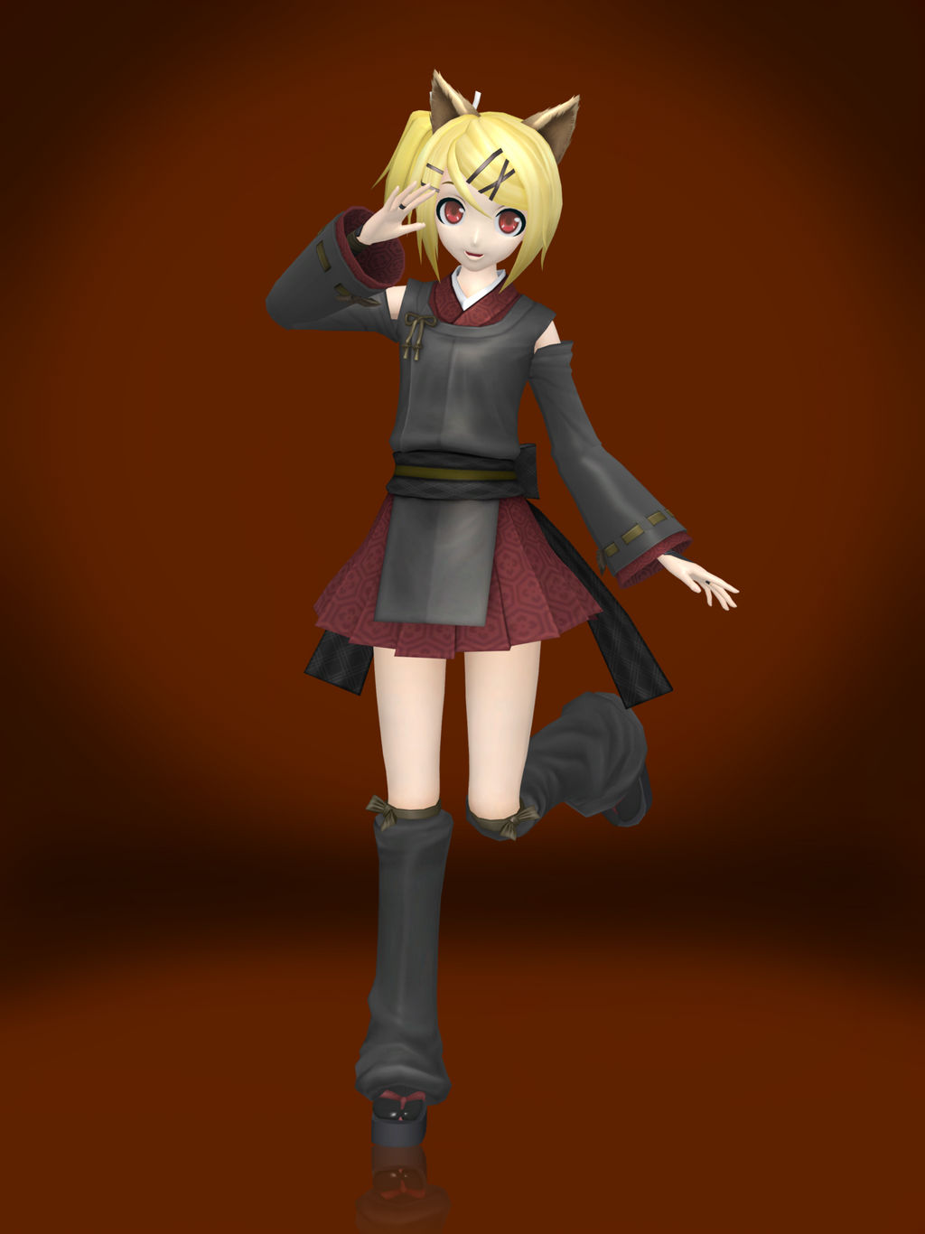 Raspberry Fox Rin Kagamine Rin (Raspberry Fox) by Sticklove on DeviantArt