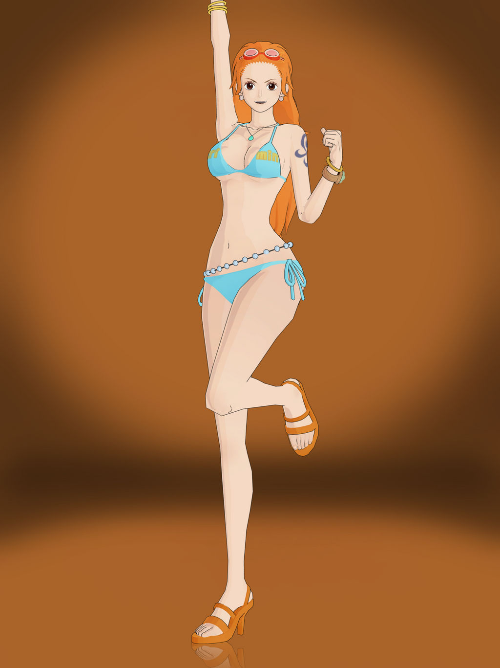 Nami One Piece Bikini Nami (Swimsuit) by Sticklove on DeviantArt