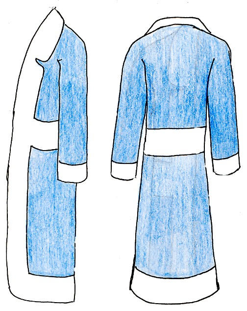 Drawn Block Robe The actual Robe Back and Side by KyuuTatsu on DeviantArt