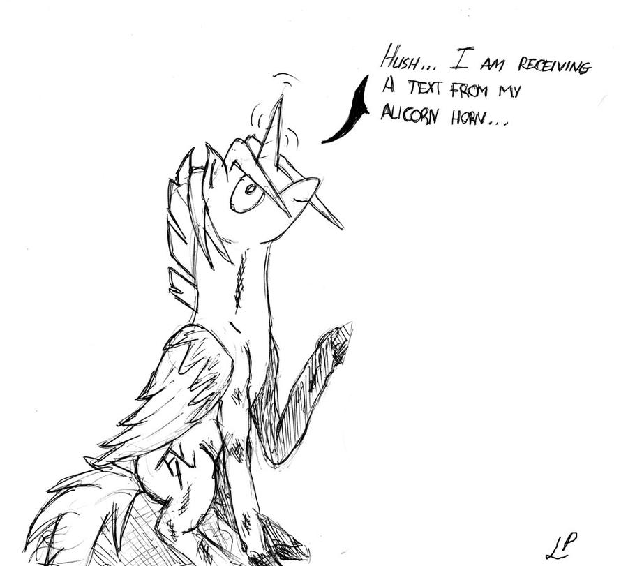 -Alicorn text messaging.- Idle Scrawls No.5