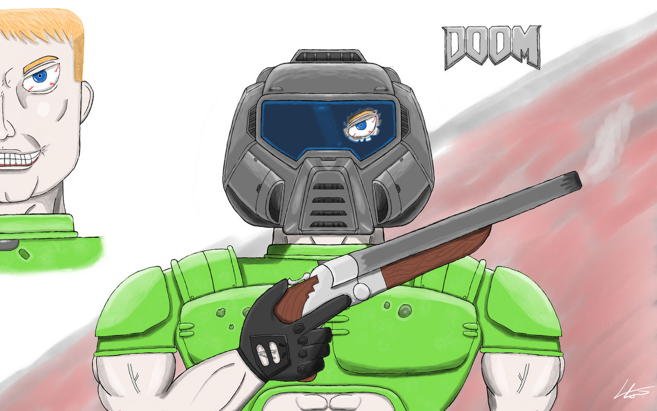 Doomguy Codex Doomguy Deviantart Ana Mitrović Doomguy VS A Demon