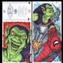 GreenGoblin Marvel premiere 3 panel from Upperdeck