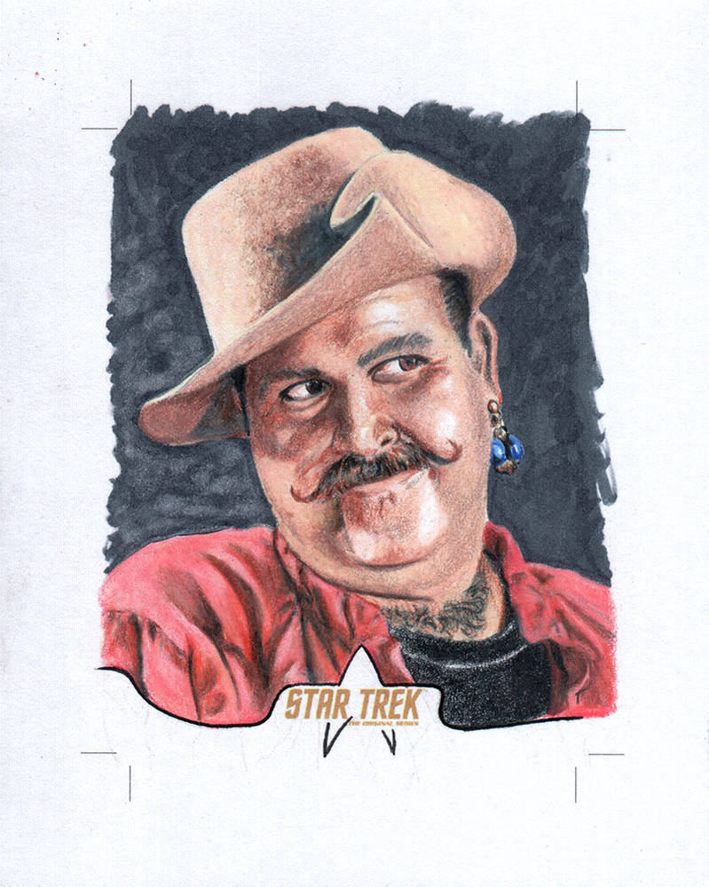 Star Trek Sketch card Harry Mudd by comicsINC