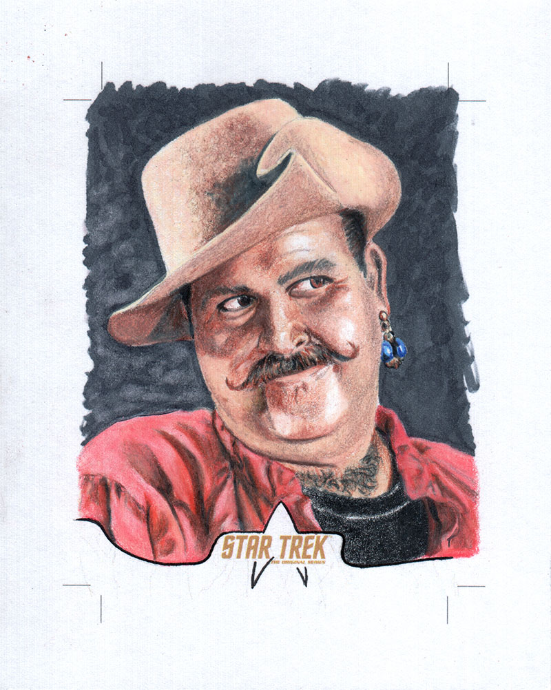 Star Trek Sketch card Harry Mudd by comicsINC