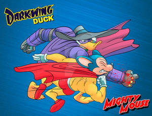 The DarkWing Duck Returns vs Mighty Mouse