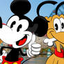 Mickey and Pluto