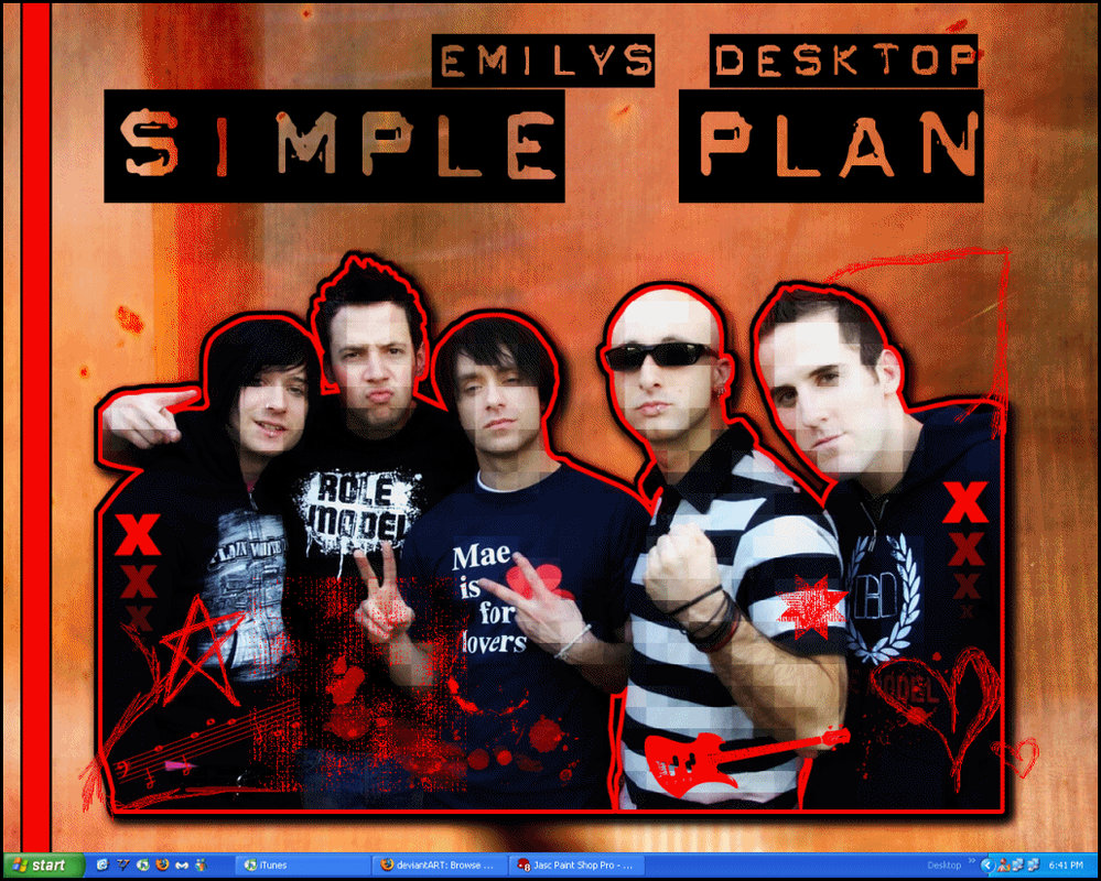 Simple Plan wallpaper I made by VirtualTear on DeviantArt