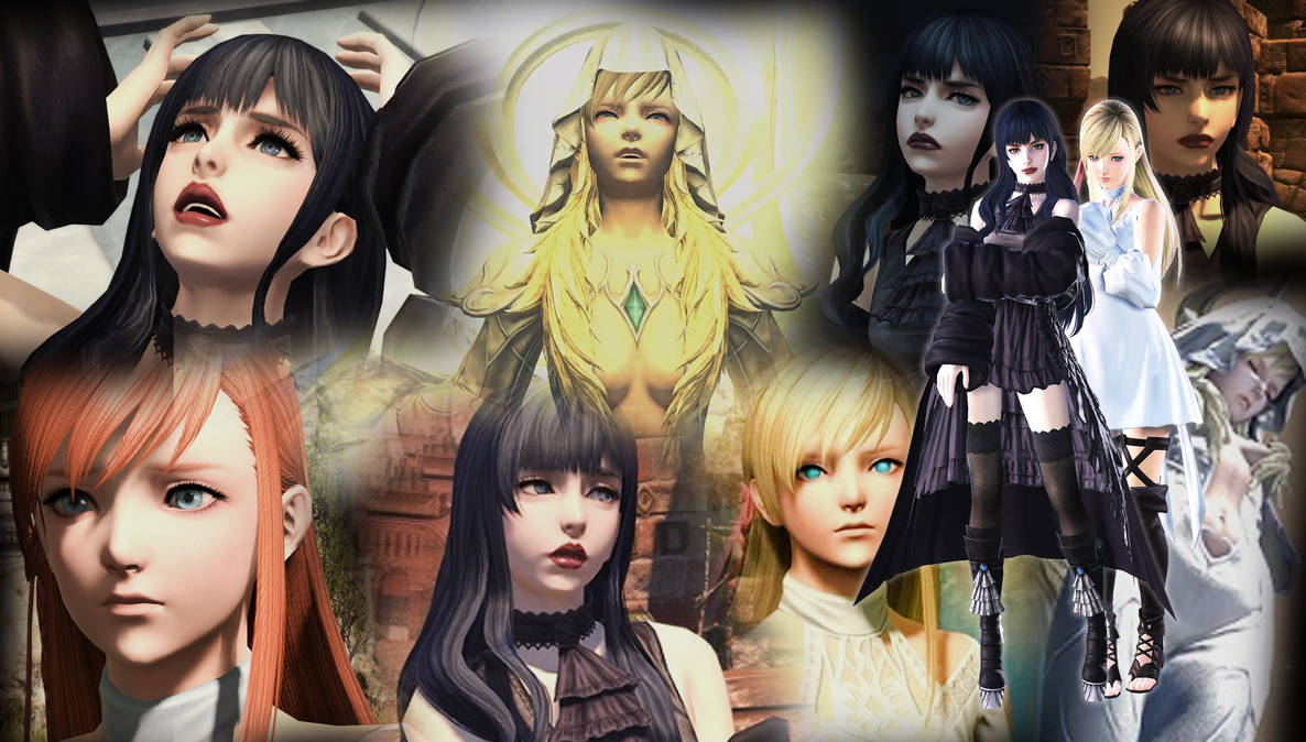 Gaia Ryne Final Fantasy XIV Gaea and Ryne by CookieCharmander on DeviantArt