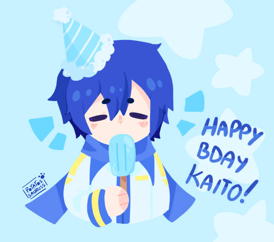 Happy Bday KAITO By Potatossaurusss On DeviantArt happy-bday-kaito-by-potatossaurusss-on-deviantart