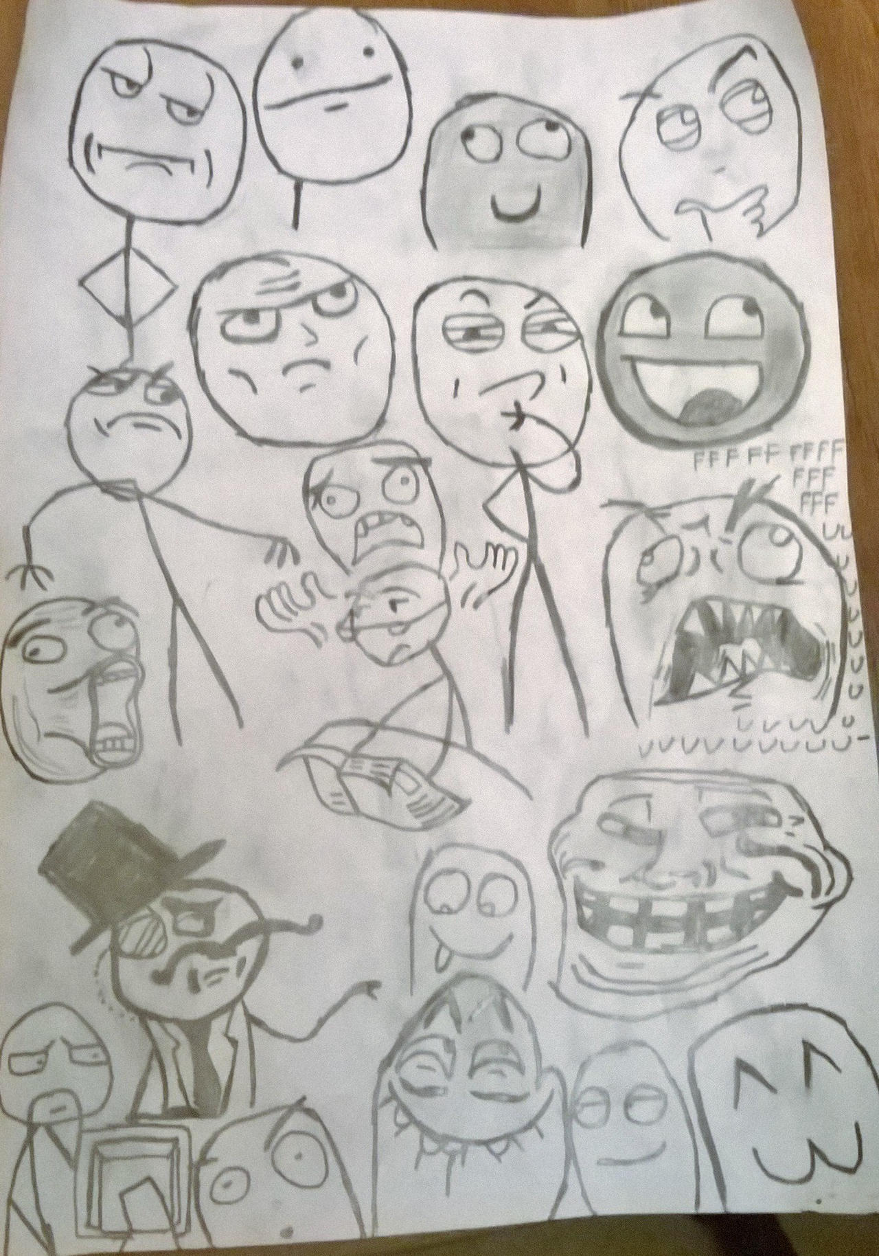 Trollface First Design Trollface Collection by ARMEDWITHCRAYONS on DeviantArt
