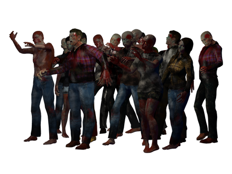 Group of Zombies 1