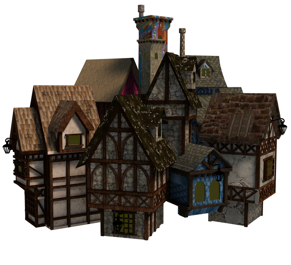 Fantasy Town by Direwrath on DeviantArt