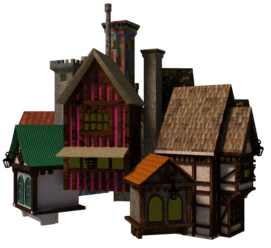 Fantasy Town by Direwrath on DeviantArt