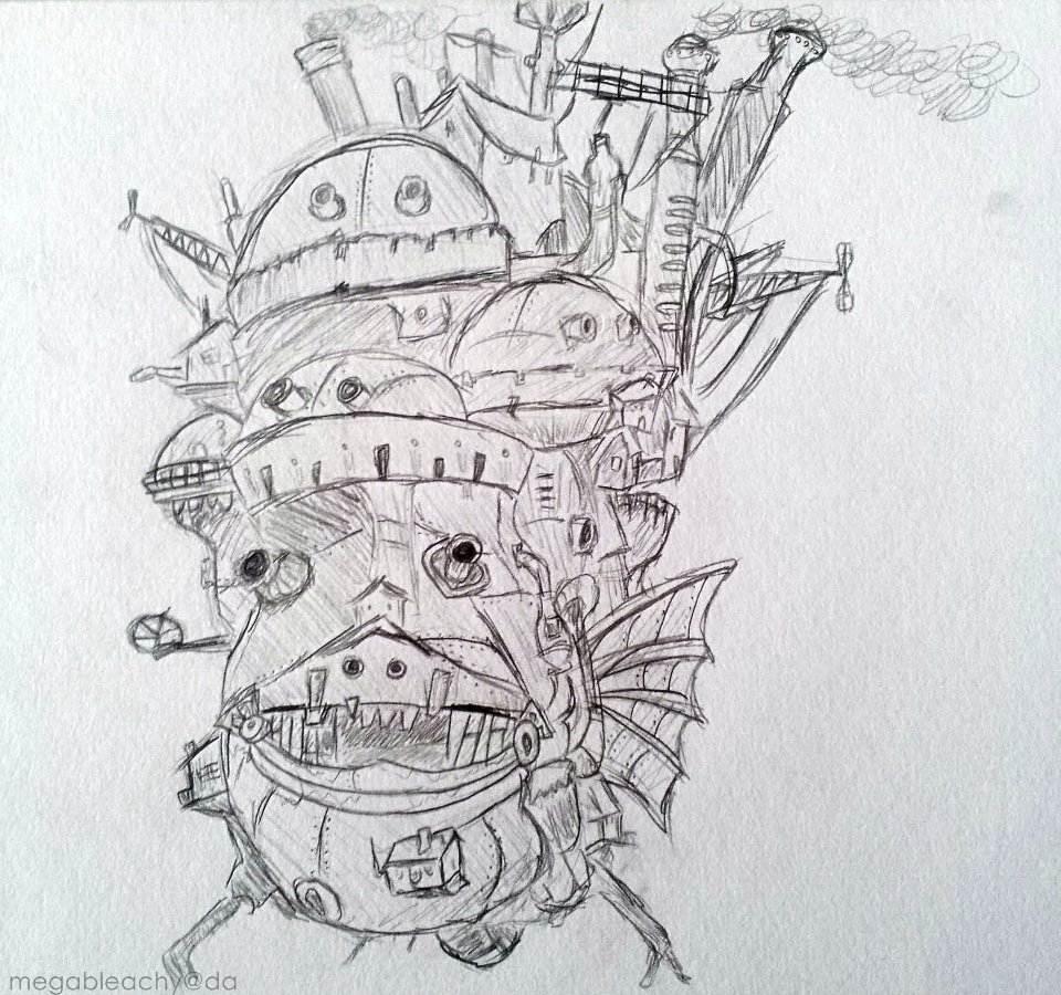 Howl's Moving Castle Drawing