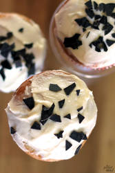 Stracciatella Cherry Cupcakes