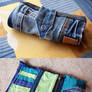 Denim/Recycled Jeans Patchwork Purse