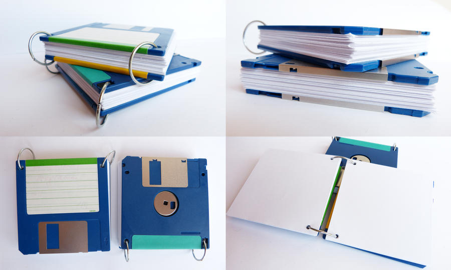 Flappy Notebook Floppy Disk Notebook by ajnataya on DeviantArt