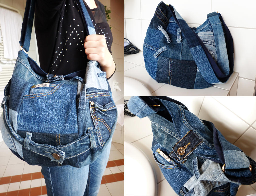 Jeans Patchwork Bag by ajnataya on DeviantArt
