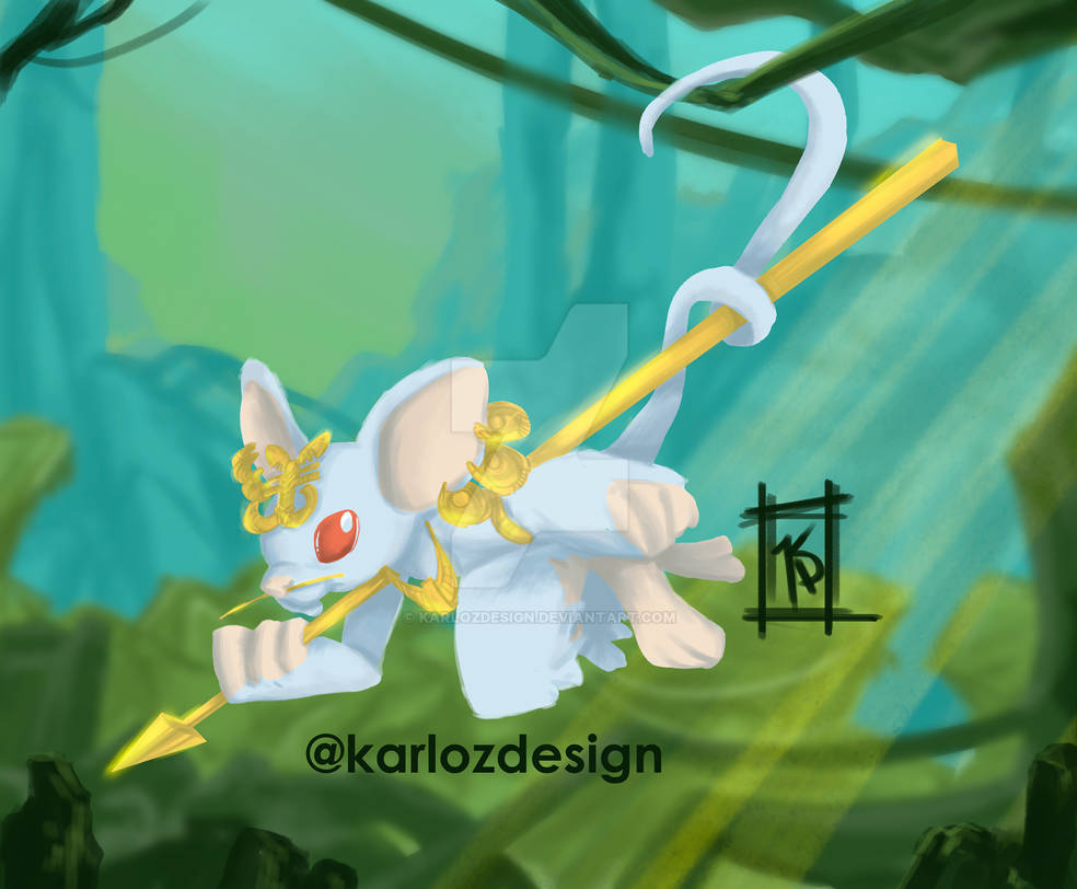 Mouse Guecha Warrior Character Design Challenge by KarlozDesign on