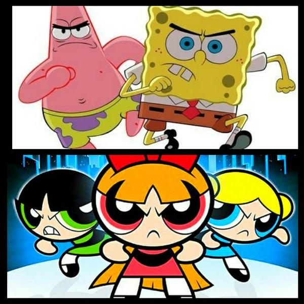 Sponge Powerpuff Spongebob Squarepants VS PPG (The Powerpuff Girls) by goten127 on ...