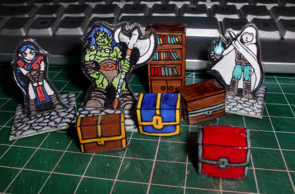 DnD paper pieces by MyGoblinHood on DeviantArt