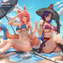 Tamamo X Minamoto Beach Scene