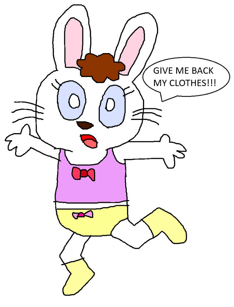 Mimi Rabbit Running in her Underwear by RudyFox2010IsHere on DeviantArt