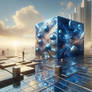 metalic cube
