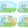 Applejack and Rainbow Dash Forgive and Forget