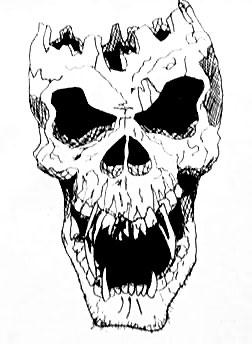 Vampire skull by Bob Tyrrell TattooNOW
