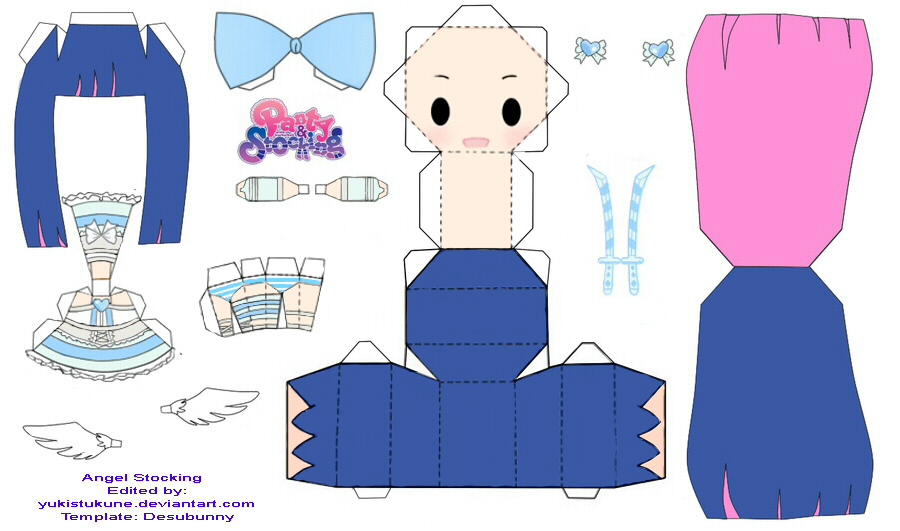 Stocking Angel Papercraft