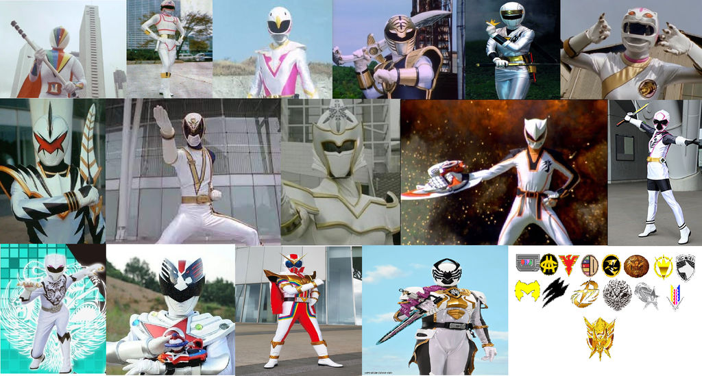My Sentai White Collage by AdammanZero on DeviantArt