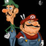 Toxic Mario and Luigi