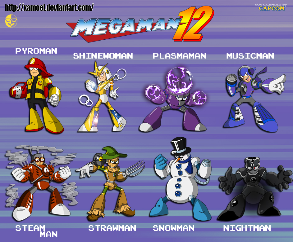 Megaman 12 the 8 robot masters by XAMOEL on DeviantArt