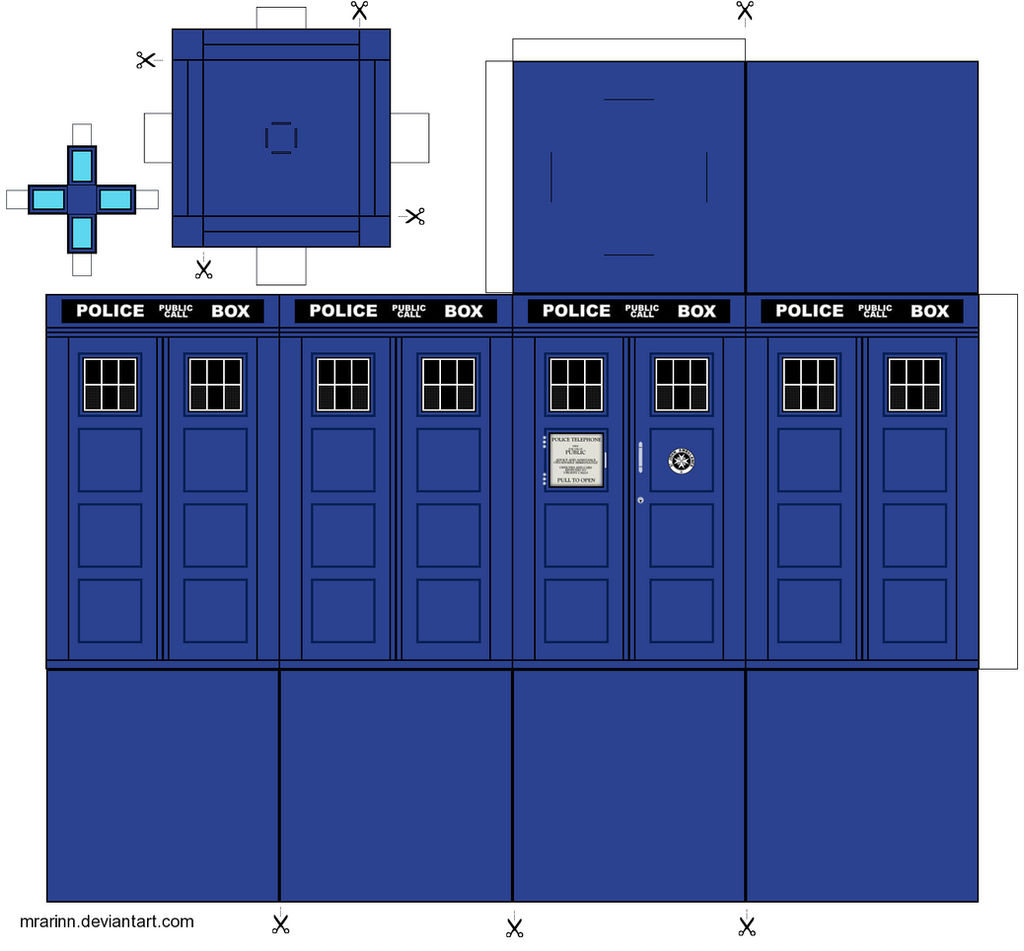 11th Doctor's Tardis - Paper Model by MrArinn by MrArinn on DeviantArt