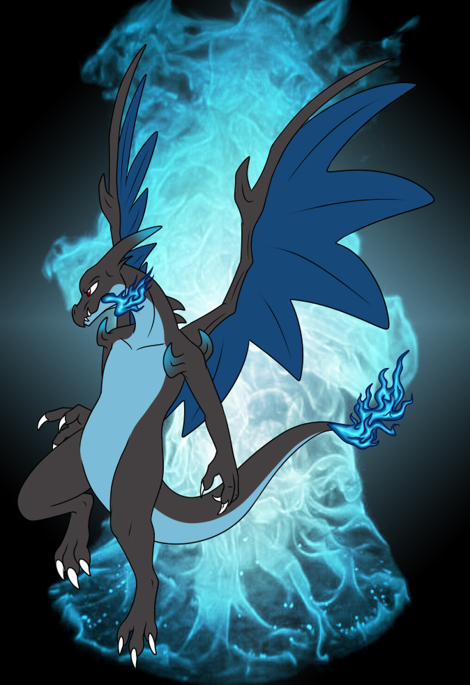 Mega Charizard X by eldrige on deviantART