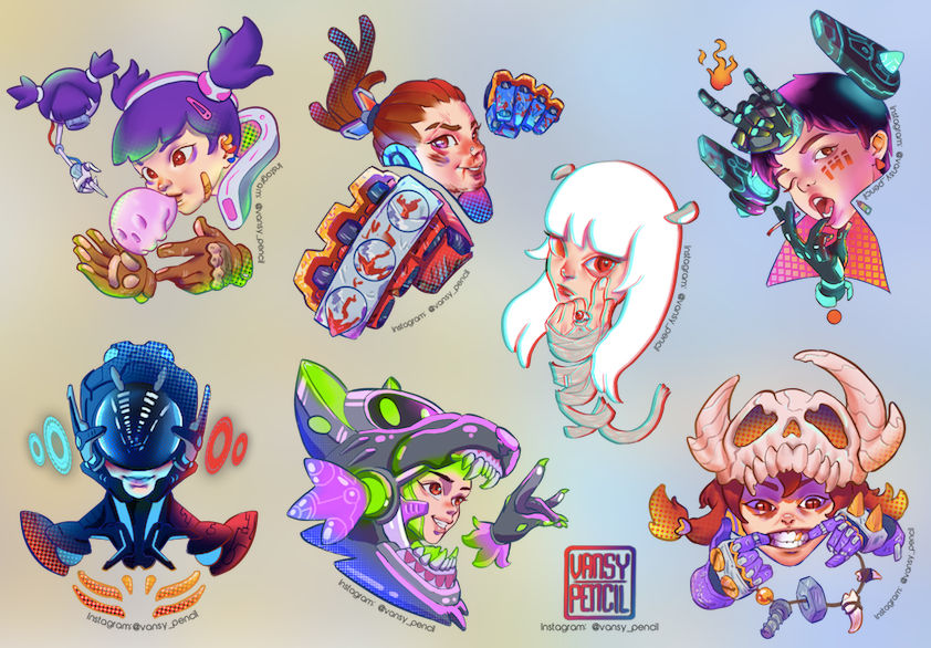Stickers by VanSy-Pencil on DeviantArt