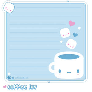 Coffee Luv Memo Sheet