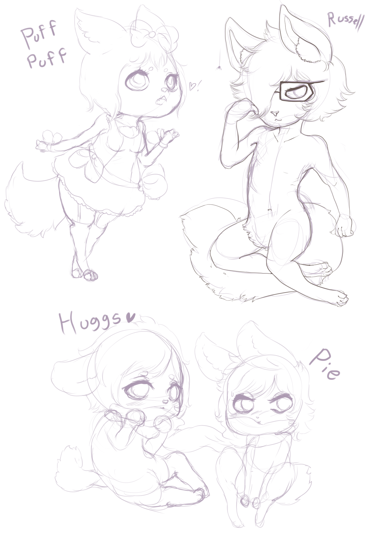 Old Anthro Doodles