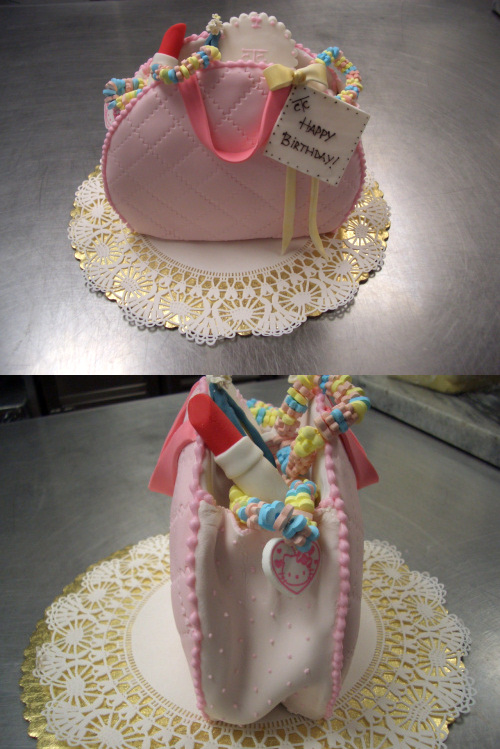 Pink Purse Cake